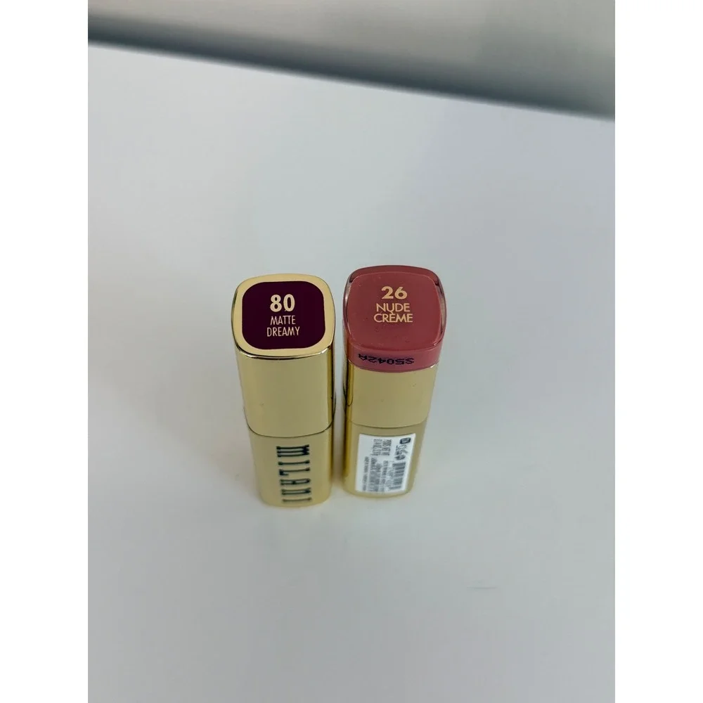 Milani Lipstick Set Women OS Berry Nude Matte Dreamy 80 Nude Creme 26 NWT